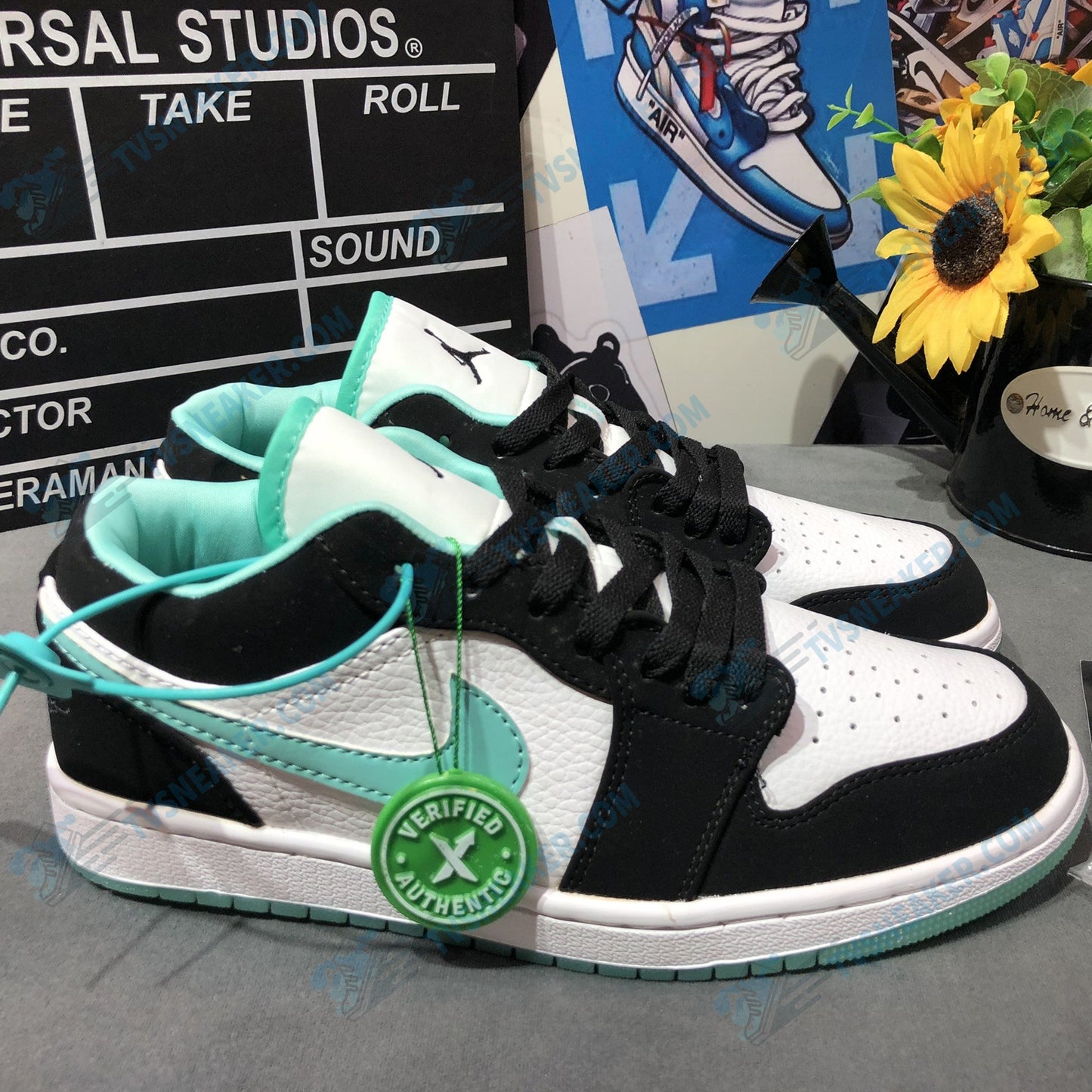 JD Black Green Sneaker