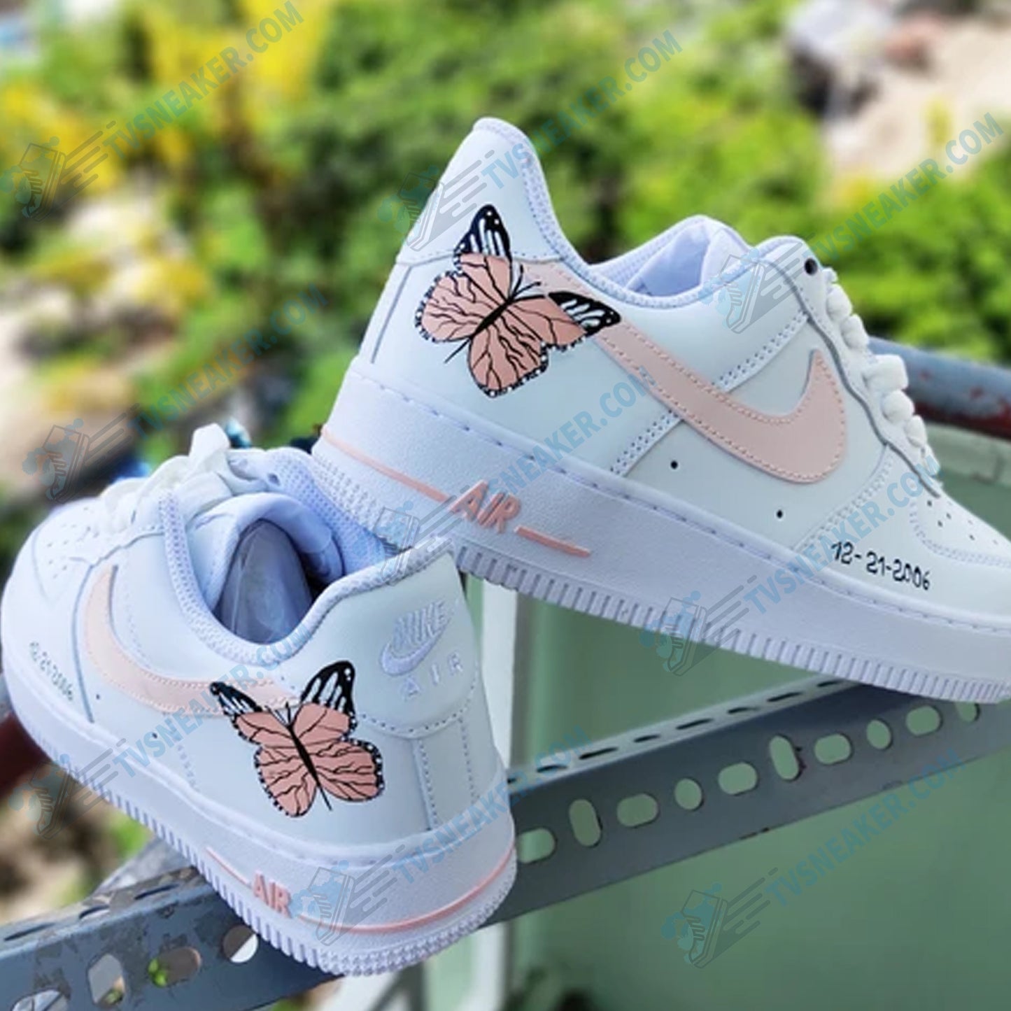 Pink Butterfly Custom Sneaker