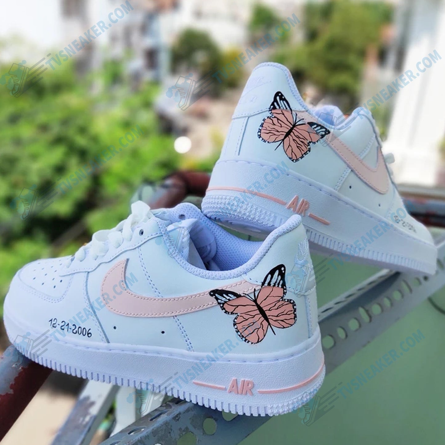 Pink Butterfly Custom Sneaker