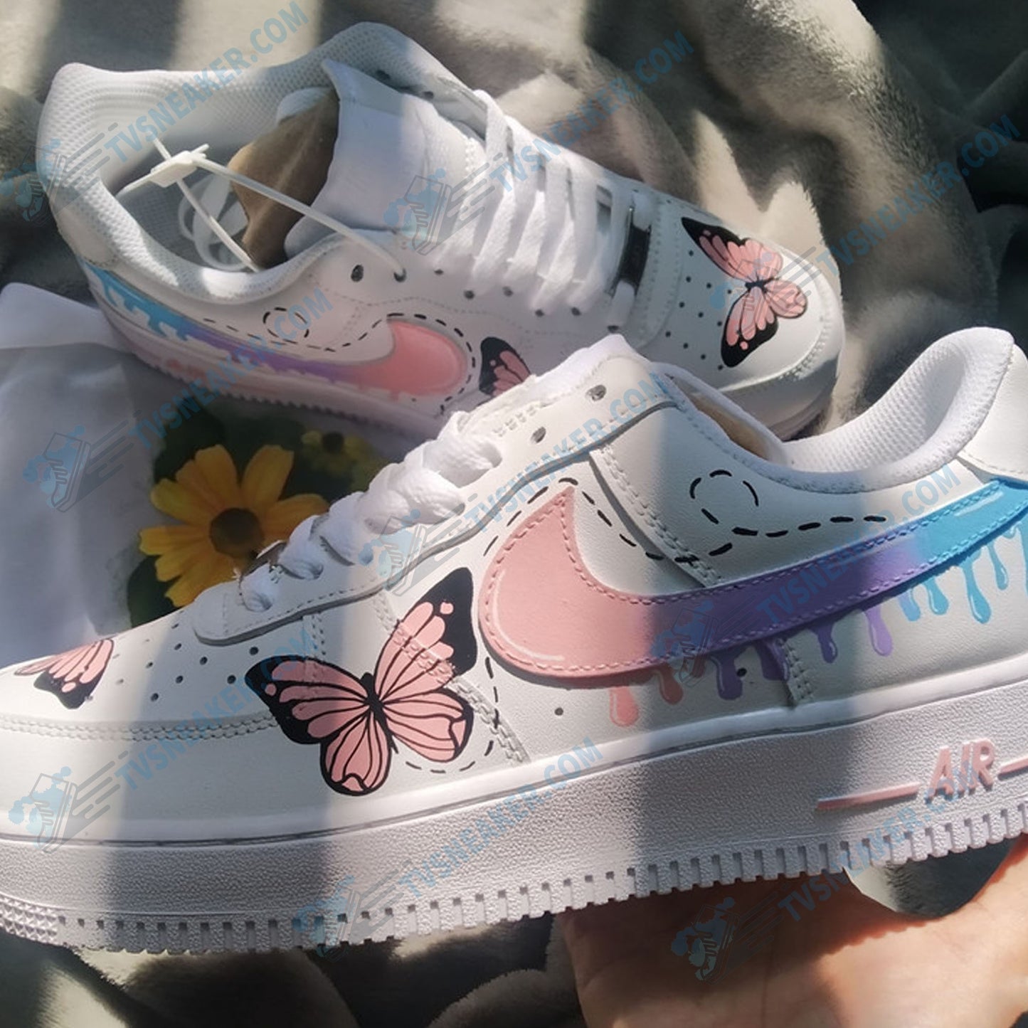 Rainbow Butterflies Air Custom Sneaker