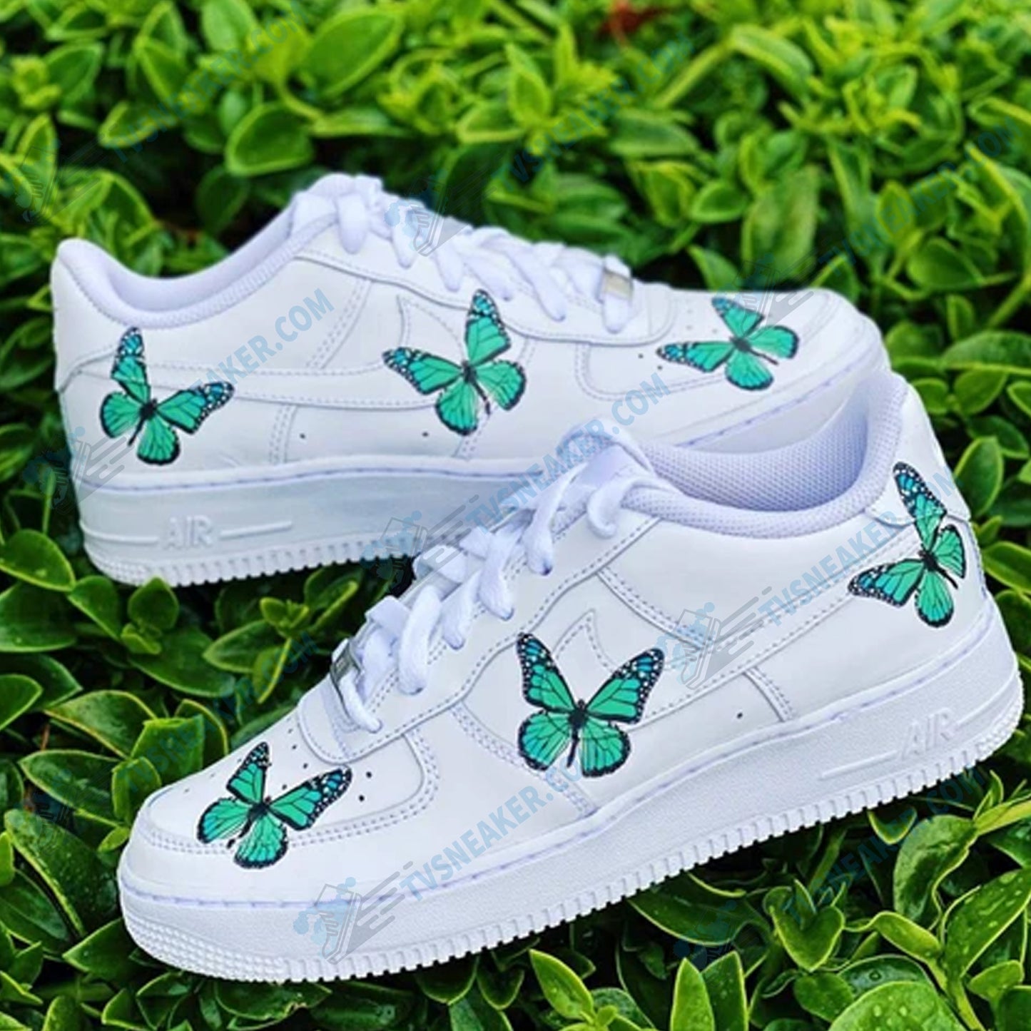 Green Butterfly Custom Sneaker