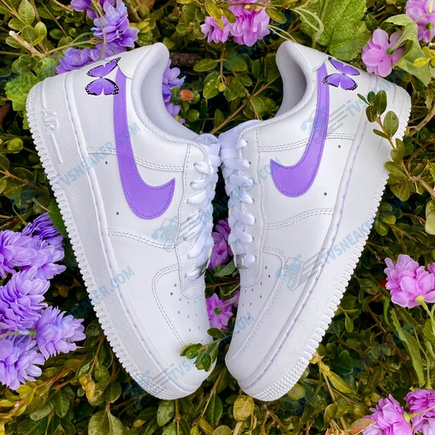 Lilac Butterfly Custom Sneaker