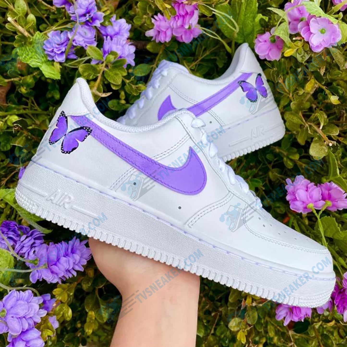 Lilac Butterfly Custom Sneaker