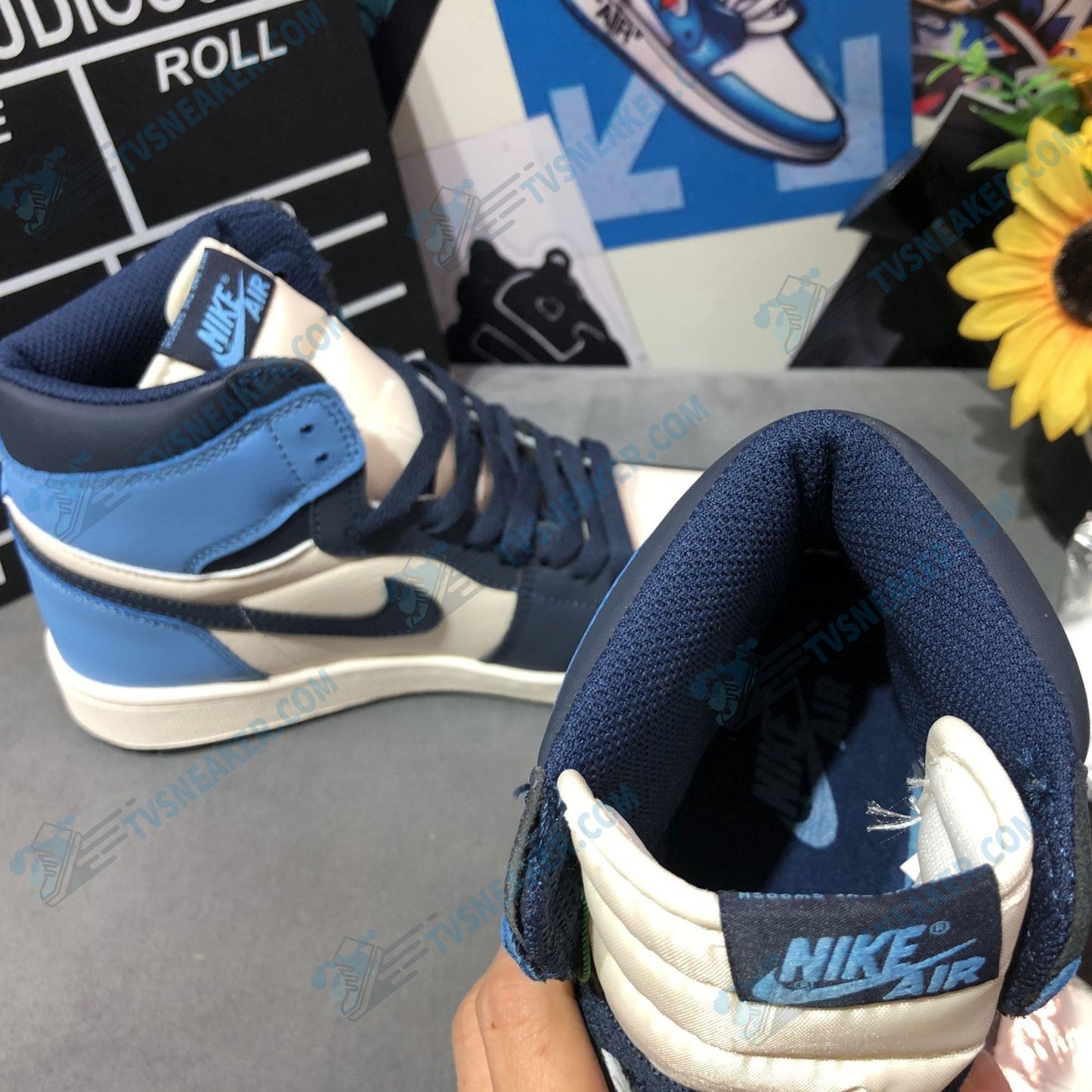 JD Deep Blue High Sneaker