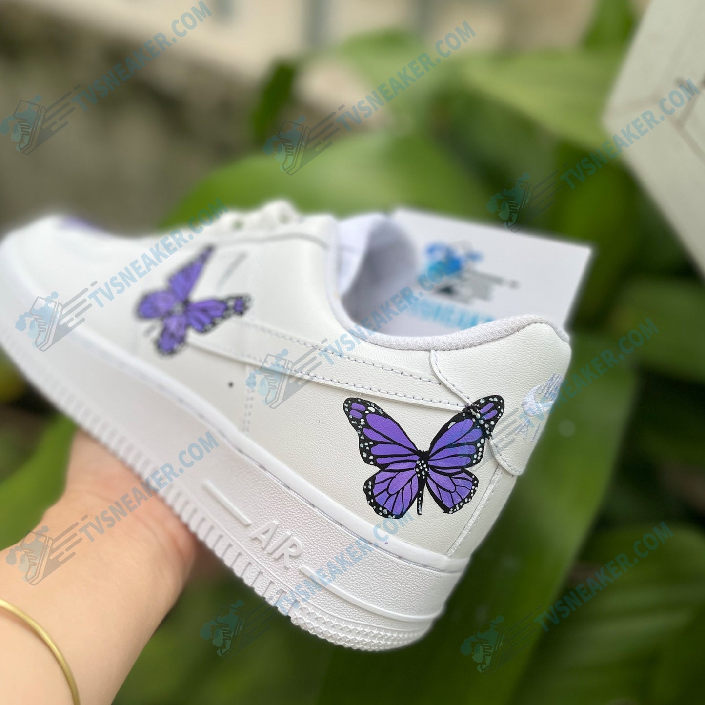 Purple Butterflies Custom Sneaker