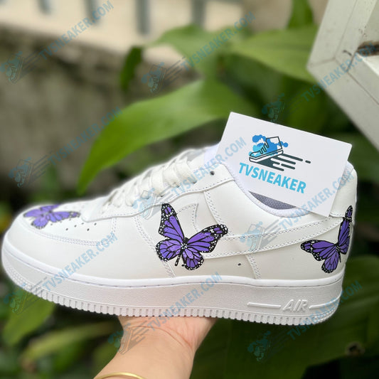 Purple Butterflies Custom Sneaker